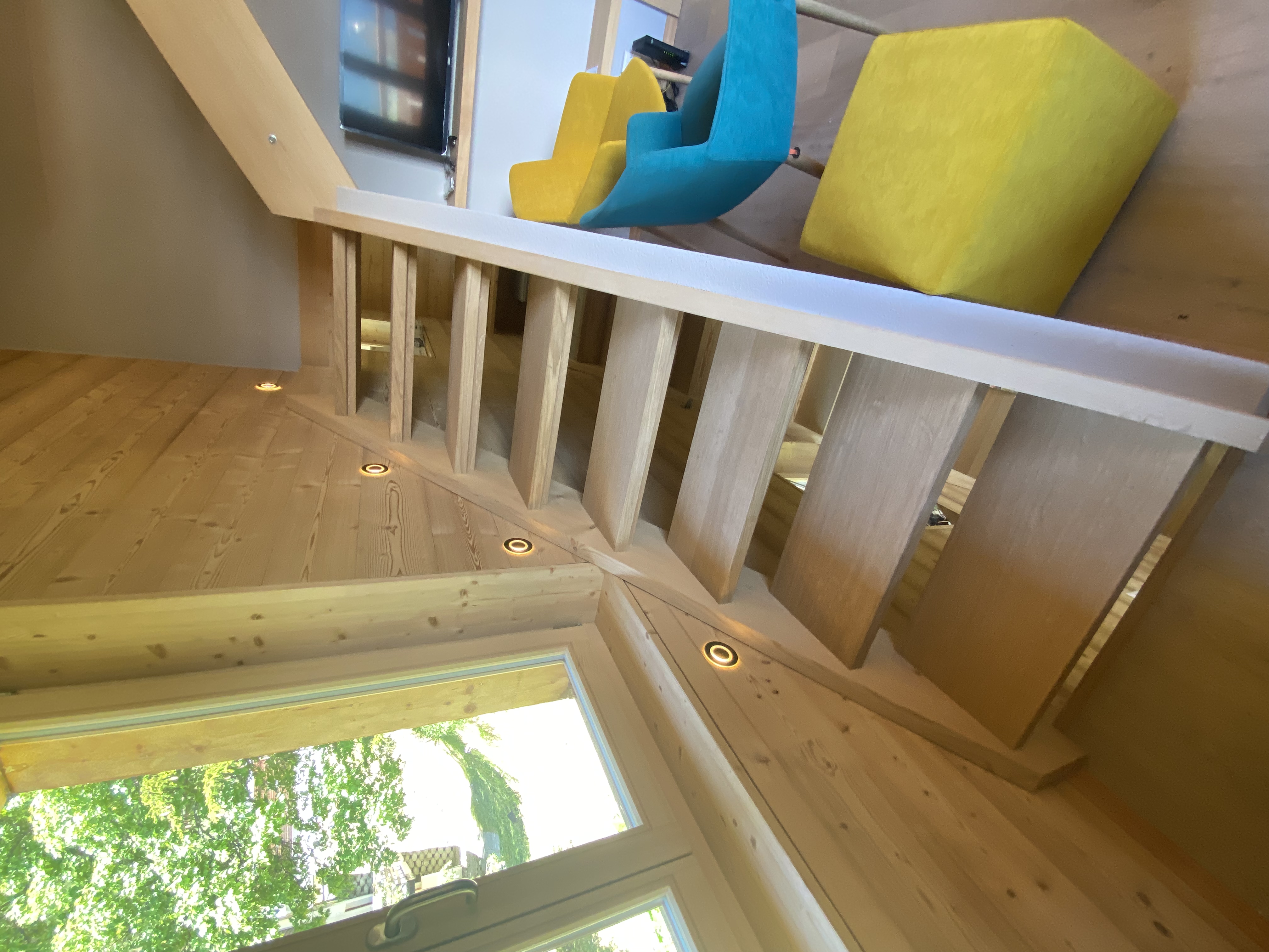 Escalier etage Chalet Margarte